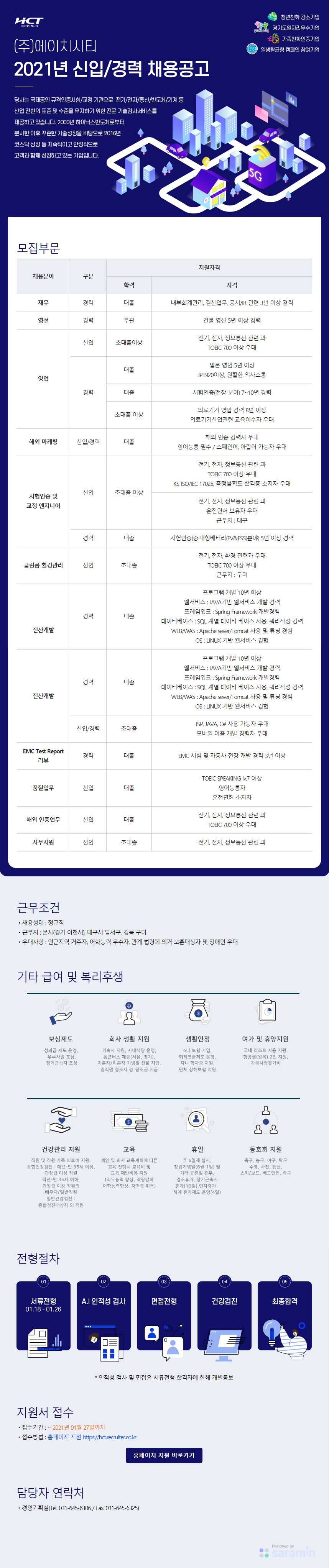 채용공고 안내문