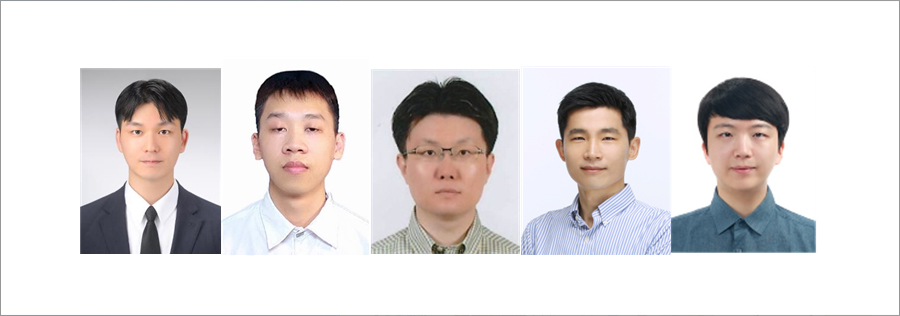  Student Lee Taegyu 1st joint first author Student Nguyen Huu Lam 2nd joint first author Professor Kim Jeongdae 3rd joint corresponding author Professor Jang Youngjun 4th joint corresponding author Dr Choi Byeonggi right joint corresponding author