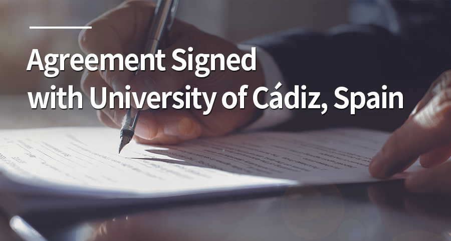 Agreement Signed with University of Cádiz, Spain