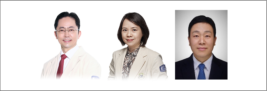 왼쪽부터 서울성모병원 순환기내과 윤종찬 교수 영상의학과 정정임 교수 한국과학기술연구원KIST 뇌과학연구소 한경림 박사
