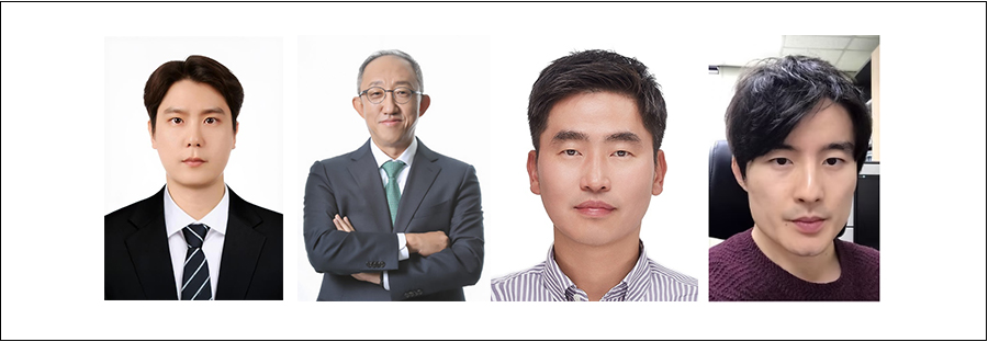 ▶ 왼쪽부터 서민재 교수 최중호 교수 강명곤 교수 김윤 교수