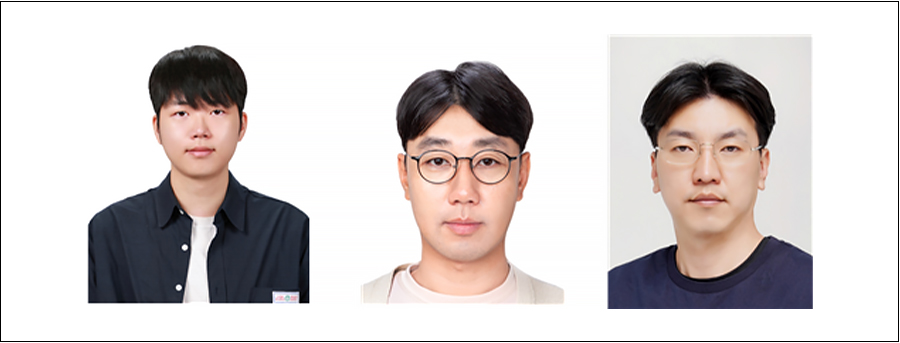 △왼쪽부터 서울시립대학교 백승용 석사과정 김태완 교수 큐빔솔루션 정봉기 대표이사